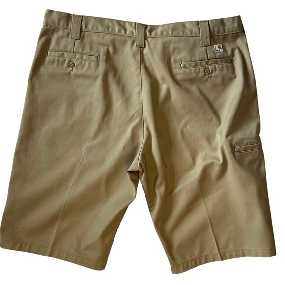 Carhartt B372 Khaki Twill Work Shorts Men’s 42 - Picture 2 of 8